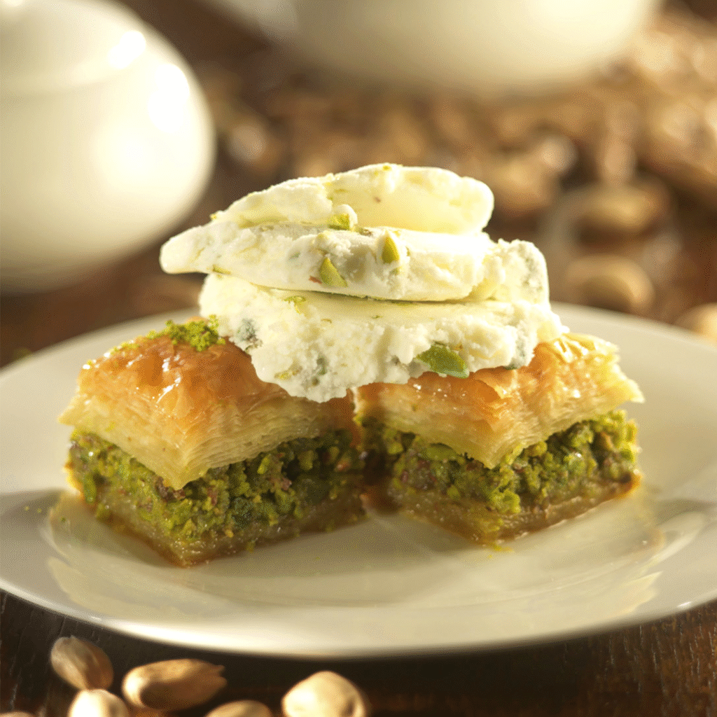 Sıcak Günlerin Yeni Lezzeti Dondurmalı Baklava