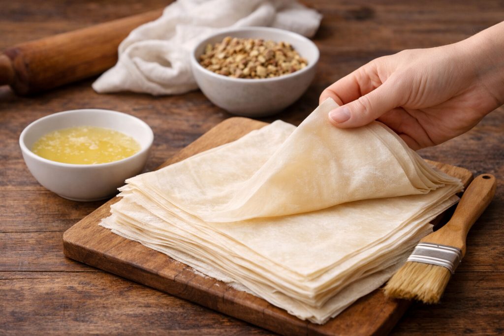 3. Baklavanın Yufkasını Hazırlayın